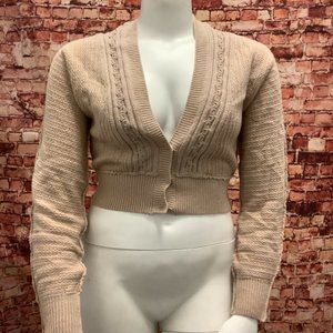 Free People Moon River Blush Knit Sweater Cardigan